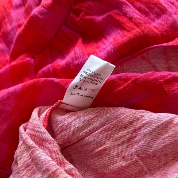 Pomander Place Hot Pink Ikat Kenzo Dress Size XL Resort Wear Summer Beach Casual - Picture 16 of 16